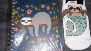 Sloth Journal and socks